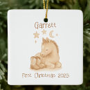 Search for cowboy ornaments Baby's first christmas