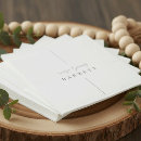 Search for minimalist wedding napkins Classic