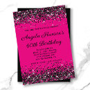 Search for pink and black invitations Girly