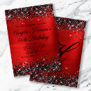 Search for red and black 50th birthday invitations Elegant