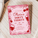 Search for dirty thirty birthday invitations Coquette