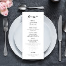 Search for handwritten wedding menus Simple and modern
