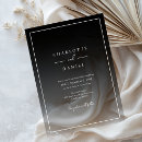 Search for black acrylic wedding invitations Typography