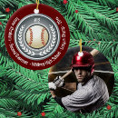 Search for baseball photo ornaments Red