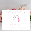 Search for baby girl pregnancy announcement cards Simple