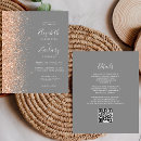 Search for peach and gray wedding invitations Modern