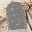 Search for peach and gray wedding invitations Modern