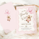 Search for cute baby girl shower invitations We can bearly wait