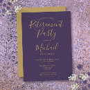 Search for purple retirement party invitations Women