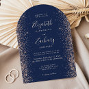 Search for navy blue peach wedding invitations Modern
