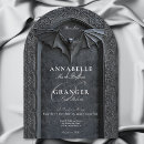 Search for halloween wedding invitations Black and white