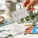 Search for linen business cards Interior designer