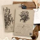 Search for black floral wedding invitations Unique