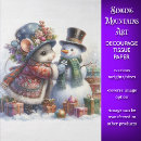 Search for snowman tissue paper Craft