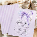 Search for lilac baby shower invitations Script