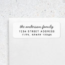 Search for family return address labels Calligraphy