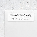 Search for family return address labels Calligraphy