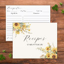 Search for sunflower recipe cards Yellow