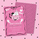 Search for pink halloween invitations Black cat