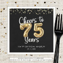 Search for 75th birthday napkins Modern