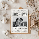 Search for newspaper save the dates Elegant