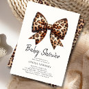 Search for leopard print baby shower invitations Neutral