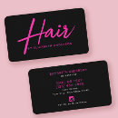 Search for hot pink and black business cards Retro
