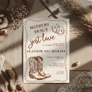Search for western wedding invitations Nothing fancy just love