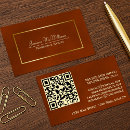 Search for gold border business cards Qr code