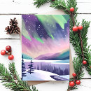 Search for northern lights postcards Trees