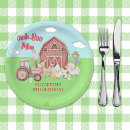 Search for farm birthday plates Oink baa moo