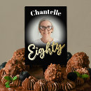 Search for 80th birthday cake toppers Black