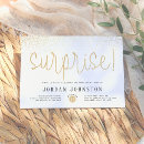 Search for gold and white birthday invitations Chic