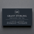 Search for silver business cards Black and silver