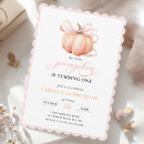 Search for little pumpkin birthday invitations Orange
