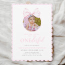 Search for girl 1st birthday invitations Coquette