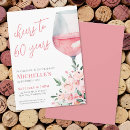Search for for her 60th birthday invitations Cheers to 60 years