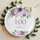 Search for 100th birthday plates Elegant