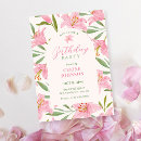 Search for lily birthday invitations Pink