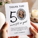 Search for 50th birthday thank you cards Fifty