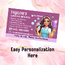 Search for purple house business cards Housekeeper