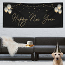 Search for new years eve banners Black gold