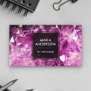 Search for gemstones business cards Amethyst