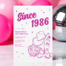 Search for disco birthday invitations Forty