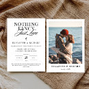 Search for reception to follow on invitations Nothing fancy just love