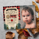 Search for lumberjack 1st birthday invitations Wild one