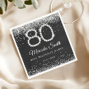 Search for 80th birthday napkins Eightieth