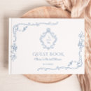 Search for bridal shower guest books Dusty blue