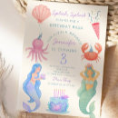 Search for splish splash mermaid bash invitations Girl