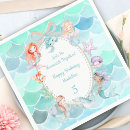 Search for mermaid napkins Fairtytale